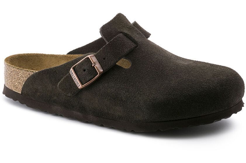 Boston Suede Leather Soft Footbed Mocca Birkenstock Bondi Beach