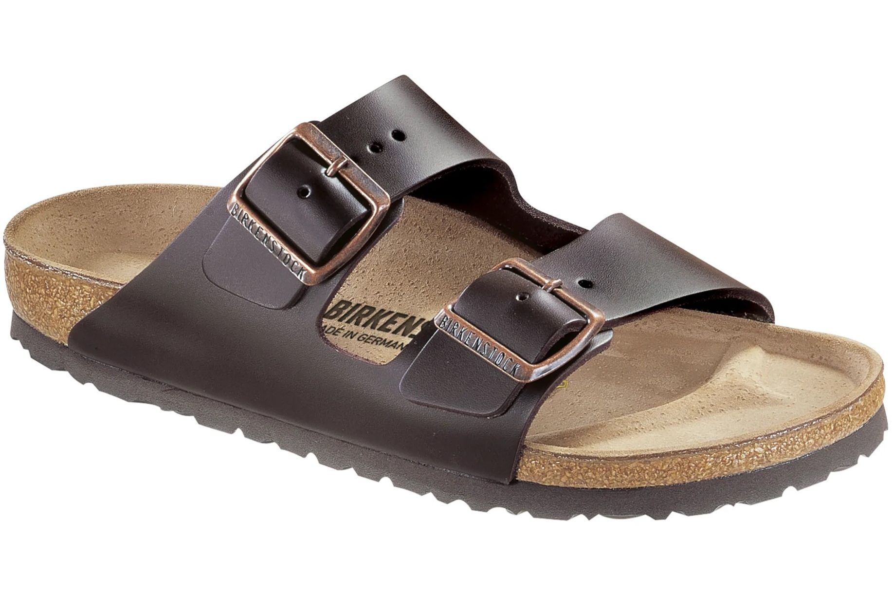 Brown two sale strap birkenstocks