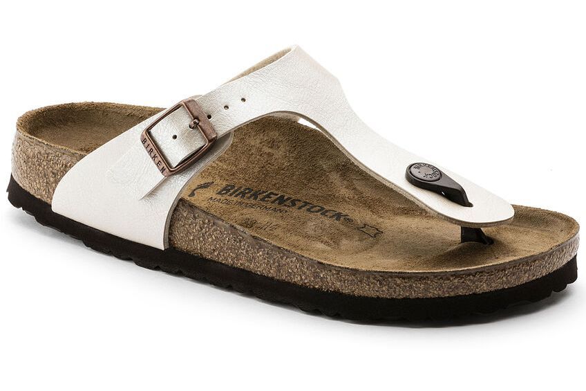 White shop thong birkenstocks